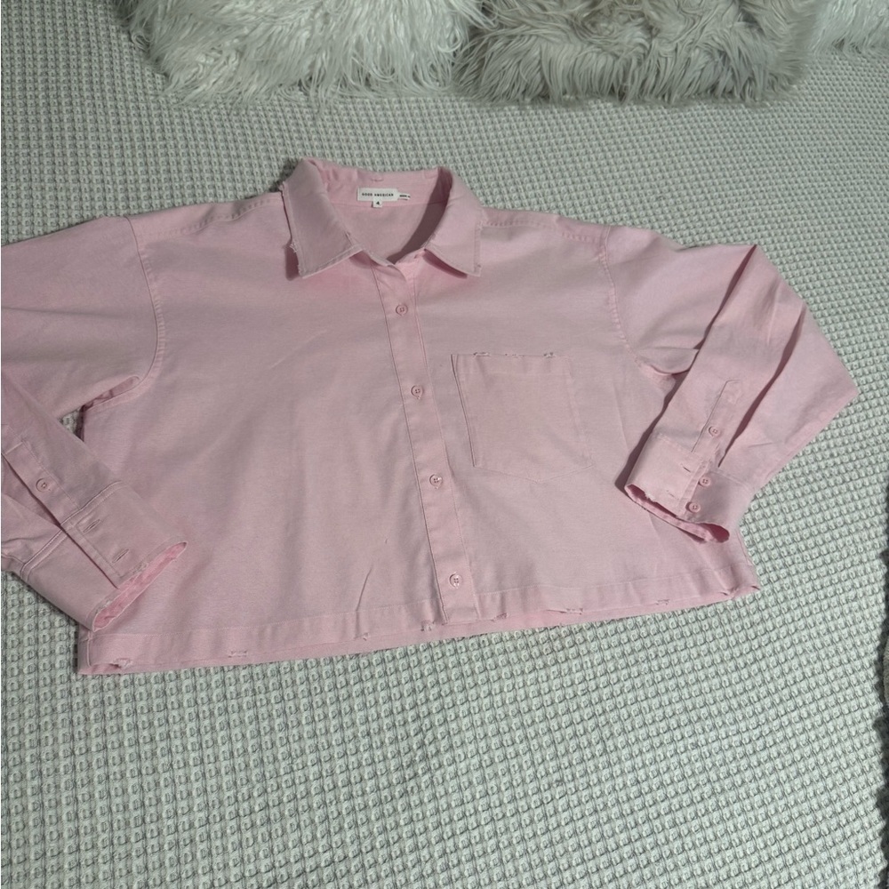 Good American Blush Pink Knit Pants